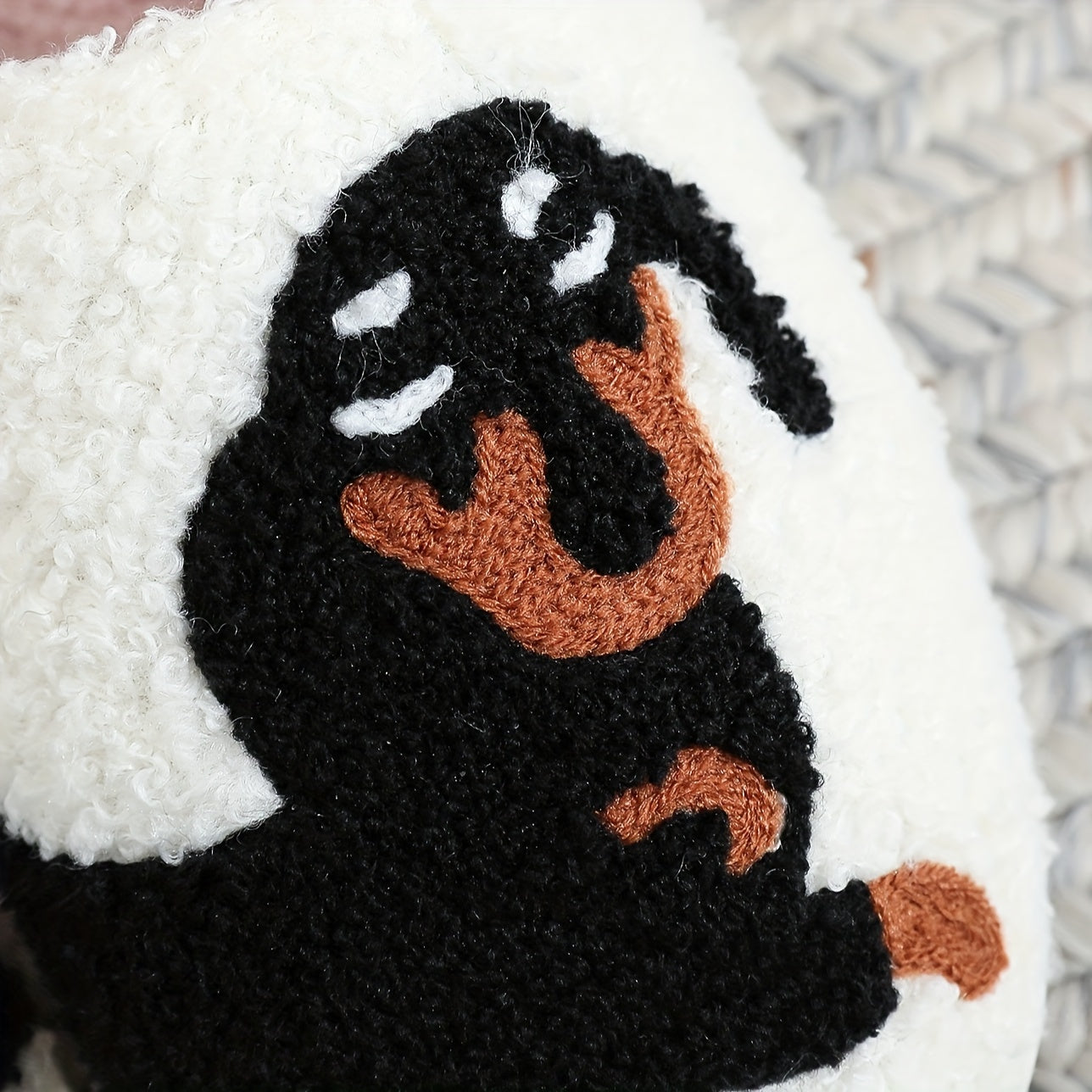 Cute Cartoon Dog Dachshund Pattern Slippers, Casual Slip On Plush Lined Shoes, Comfortable Indoor Home Slippers