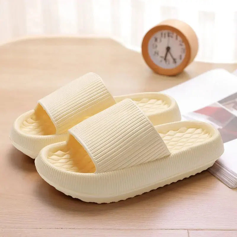 New EVA House Anti-Skid Slipper for Women and Men, 4CM Thick Sole and Cloud-Like Feeling
